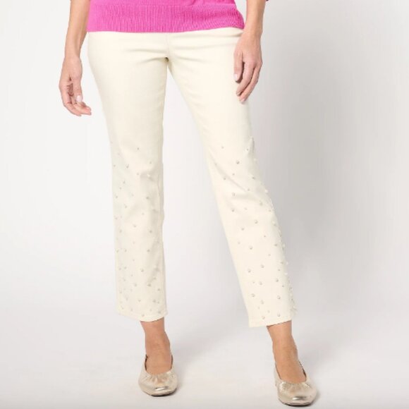 Isaac Mizrahi Pants - Isaac Mizrahi Live! Petite True Denim Straight Ankle Jeans , Sz 20WP a631688